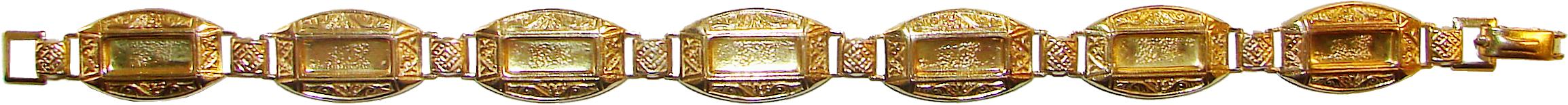 pulseras  damasquinado estilo toledo toledin